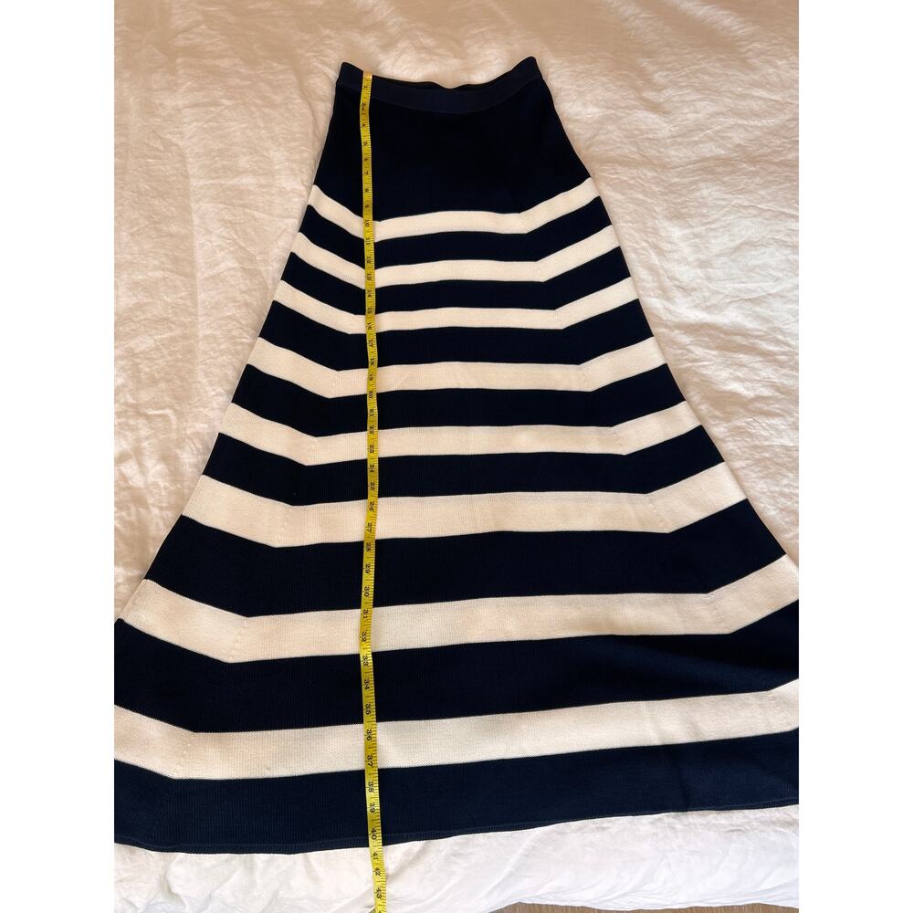 NWT Staud Swirling Knit Skirt - Navy/White Sz XS - Picture 3 of 7